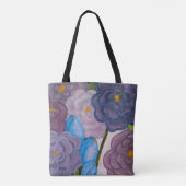 Tote Bag Fleurs dans le gris (Dos)