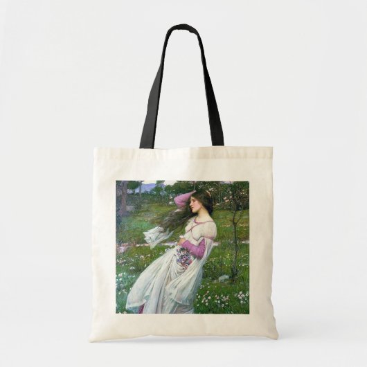 Tote Bag Fleurs dans le vent, John William Waterhouse (Devant)