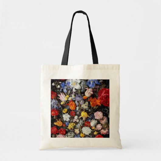 Tote Bag Fleurs dans un vase en bois, Jan Brueghel l'Ancien (Devant)