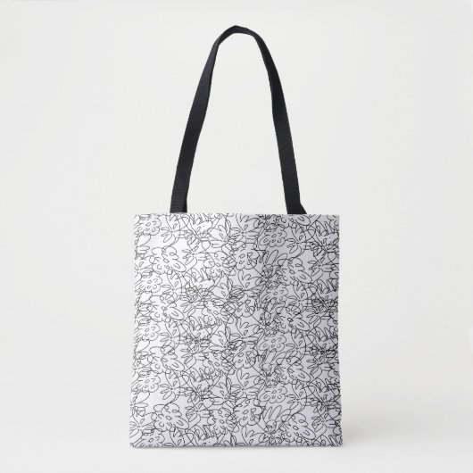 Tote Bag Fleurs dansantes Fourre-tout (Devant)