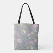 Tote Bag Fleurs d'aquarelle festive 2 (Dos)