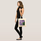 Tote Bag Fleurs d'arbre pourpres Jacaranda (Devant (modèle))