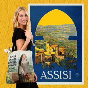 Tote Bag Fleurs d'arrosage St Clare d'Assisi (M 065; Citati