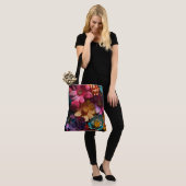 Tote Bag Fleurs d'art (Sur le modèle)