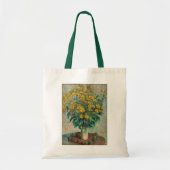 Tote Bag Fleurs d'artichauts de Jérusalem par Claude Monet (Devant)