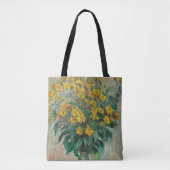 Tote Bag Fleurs d'artichauts de Jérusalem par Claude Monet (Devant)