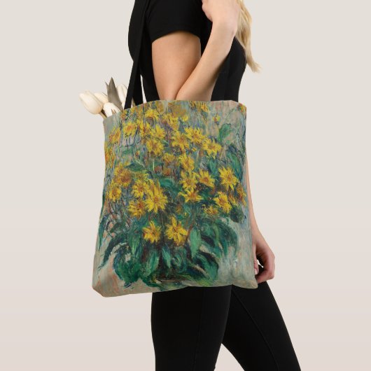 Tote Bag Fleurs d'artichauts de Jérusalem par Claude Monet (De près)