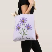 Tote Bag Fleurs d'aster de septembre (De près)