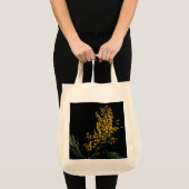 Tote Bag Fleurs de bataille d'argent (Devant (produit))