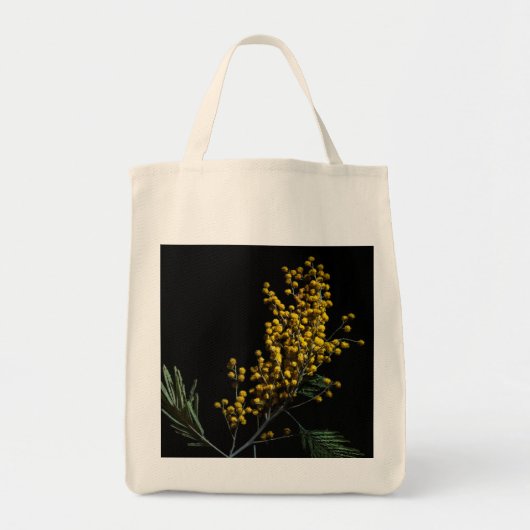 Tote Bag Fleurs de bataille d'argent (Devant)