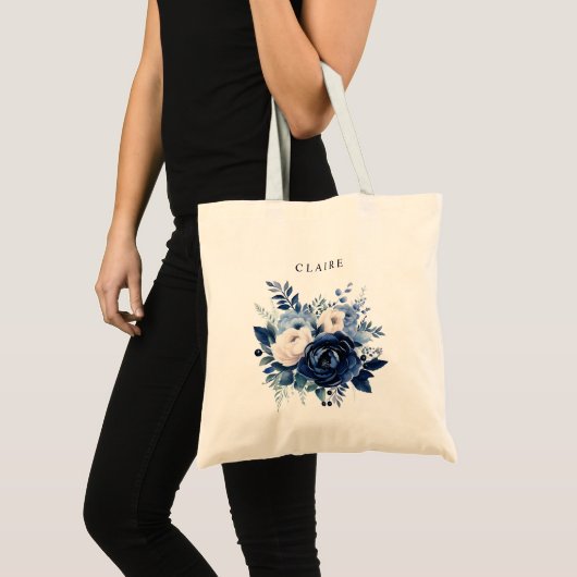 Tote Bag Fleurs de Blue Bride Design (Devant (produit))