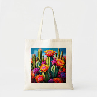 Tote Bag Fleurs de cactus