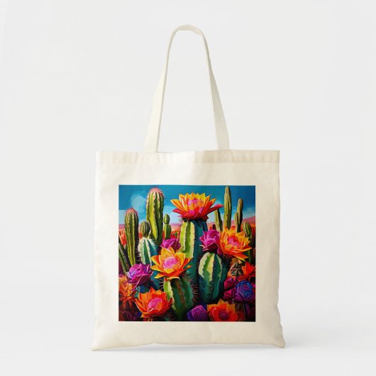 Tote Bag Fleurs de cactus (Devant)