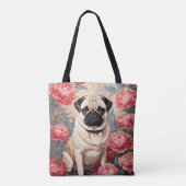 Tote Bag Fleurs De carlin Et De Peony William Morris Inspir (Dos)