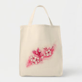 Tote Bag Fleurs de cerisier d'aquarelle (Devant)