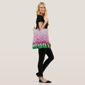 Tote Bag Fleurs de cerisiers impressionnistes (Sur le modèle)
