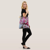Tote Bag Fleurs de cerisiers roses (Sur le modèle)