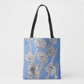 Tote Bag Fleurs de Cornflower bleu (Devant)