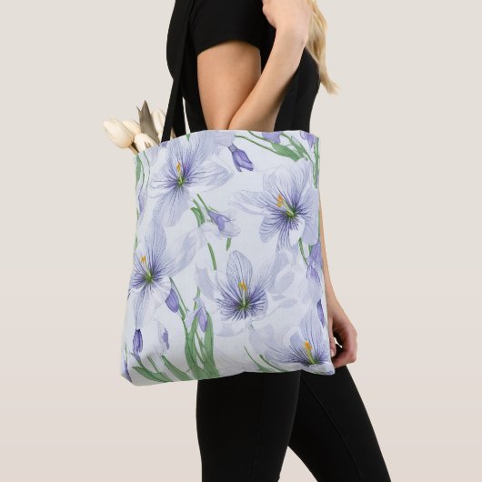 Tote Bag Fleurs de crocus (De près)