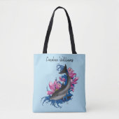 Tote Bag Fleurs de dauphin Lotus Fleurs de cerisiers (Devant)
