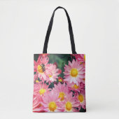 Tote Bag Fleurs De Faisée Rose Et Abeille De Bumble (Devant)