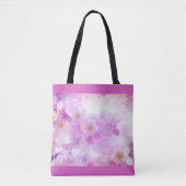 Tote Bag Fleurs de fleurs de cerisier rose (Devant)