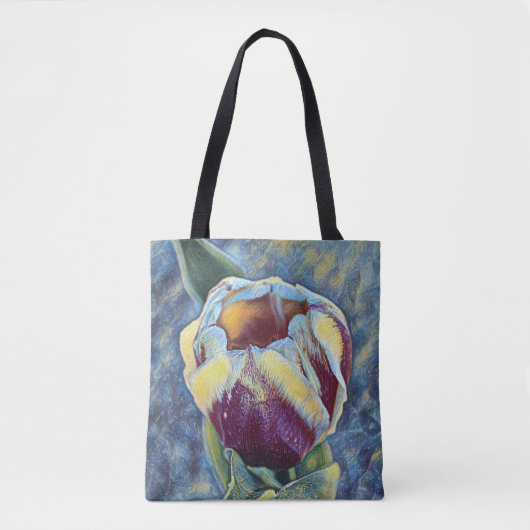 Tote Bag Fleurs de foi Psaume Tulip Fourre-tout (Devant)