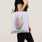 Tote Bag Fleurs de Glaïeul d'août (De près)