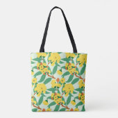 Tote Bag Fleurs de gomme jaune (Dos)