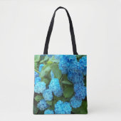 Tote Bag Fleurs de Hortensia Bleu (Devant)
