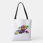 Tote Bag fleurs de joie dalmate (Dos)