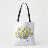 Tote Bag Fleurs de jonquilles de mars (Devant)