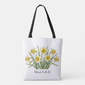 Tote Bag Fleurs de jonquilles de mars (Dos)
