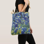 Tote Bag Fleurs de la foi Hébreux 10:24 Bluebonnet Fourre-t (De près)