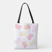 Tote Bag Fleurs de lotus colorées (Dos)