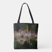 Tote Bag Fleurs de lys blanches et rouges  (Dos)
