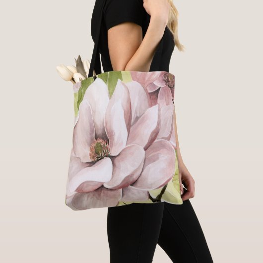 Tote Bag Fleurs de Magnolia (De près)