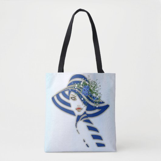 Tote Bag Fleurs de maïs, Mariage de roses blanches (Devant)