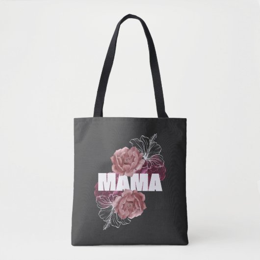 TOTE BAG FLEURS DE MAMA, JOUR DE LA MÈRE (Devant)