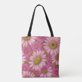 Tote Bag Fleurs de marguerite rose (Dos)