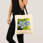 Tote Bag Fleurs de mouron bleu (monelli d'Anagallis) (Devant (produit))