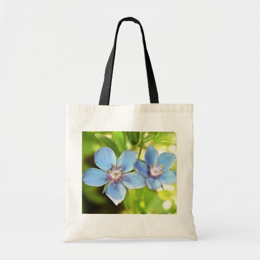 Tote Bag Fleurs de mouron bleu (monelli d'Anagallis) (Devant)