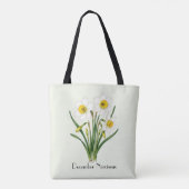 Tote Bag Fleurs de Narcisse de Décembre (Dos)
