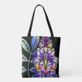 Tote Bag Fleurs de néon (Dos)
