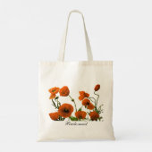 Tote Bag Fleurs de pavot orange de Bridesmaid (Dos)