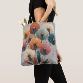 Tote Bag Fleurs de pissenlit boho (De près)