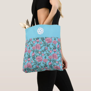 Tote Bag Fleurs de pivoine fourre-tout