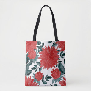 Tote Bag Fleurs de prairie : Aquarelle Vintage sans couture