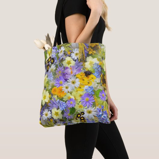 Tote Bag Fleurs de printemps (De près)