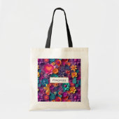Tote Bag Fleurs de printemps colorées Motif (Devant)